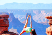 即使我身在懸崖峭壁，也要堅持練完瑜伽！-頭條楓林網