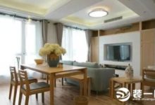 電視機隱形櫃增添曲線美 124平米現代風格裝修實景圖-頭條楓林網