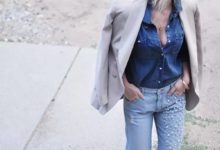 淺藍色牛仔褲遇襲珍珠，DIY造成大牌時尚牛仔褲-頭條楓林網