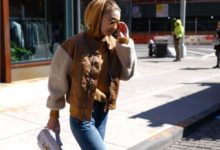 吉吉·哈迪德潮服亮相紐約街頭 墨鏡遮臉表情亮了-頭條楓林網