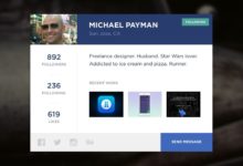 每日UI設計100天挑戰＃6—用戶資料頁-頭條楓林網