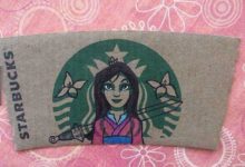 神人再利用星巴克杯套，把迪斯尼主角畫進去-頭條楓林網