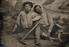 去尋找黃金，加利福尼亞州探礦者的復古肖像-頭條楓林網