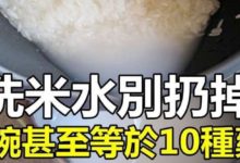 洗米水不只可以洗臉，還有這12種用途！  1碗甚至等於10種藥！ 倒掉就太浪費了！-頭條楓林網