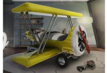 螺旋槳飛機造型的兒童床-頭條楓林網