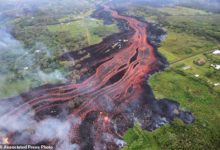 上千度熔巖！美國NASA釋出最新衛星照：從太空中觀測夏威夷火山-頭條楓林網