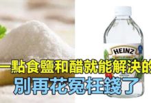 用一點「食鹽」和「醋」就能解決的事，別再花冤枉錢了超多新用途，歡迎分享-頭條楓林網