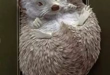 無數紙片組成立體動物，精細程度讓人嘆服-頭條楓林網