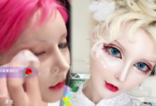 真人芭比！迪丽拉自称有1/4俄国血统，为证明脸蛋「纯天然」直播「现场卸妆」，素颜模样让网友傻眼！-頭條楓林網