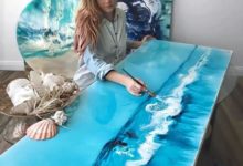 美輪美奐的海洋繪畫，融入各種寶石水晶等材料，超美超貴-頭條楓林網