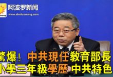 驚爆！ 中共現任教育部長小學三年級學歷 中共特色！-頭條楓林網