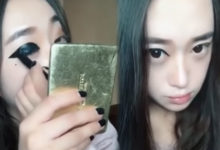 內雙女孩才懂的痛！她畫上「咒怨級超厚重眼線」被吐糟，睜開眼後友人秒閉嘴！-頭條楓林網