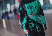 「炩妃」李純真會玩，背瑜伽墊去看秀，「破爛」綠長裙個性十足-頭條楓林網